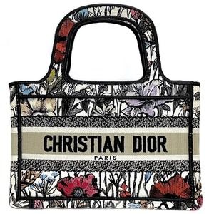 Christian Dior Tote Bag Jacquard Canvas Multicolor Millefleur